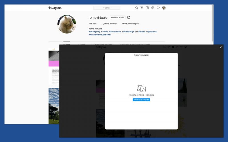 Instagram: foto e video si possono caricare anche da desktop (finalmente!)